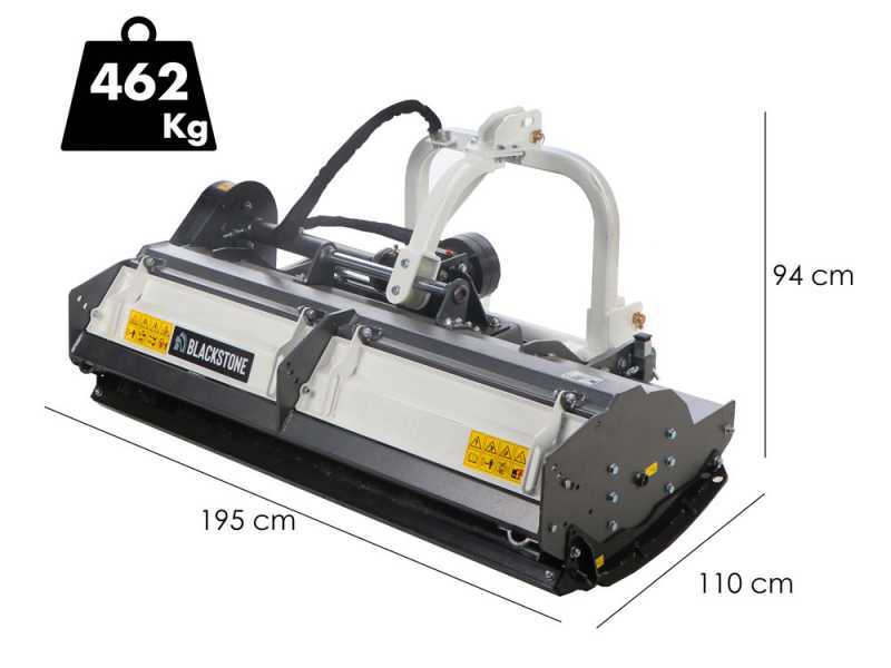 BlackStone BP-CD 180 - Tractor-mounted flail mower - Heavy series - Hydraulic shift