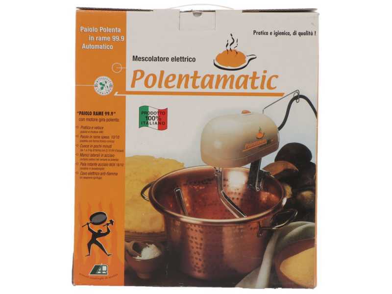 LAR Polentamatic - Hammered Electric Copper Pot for polenta 3.5 L - 8W