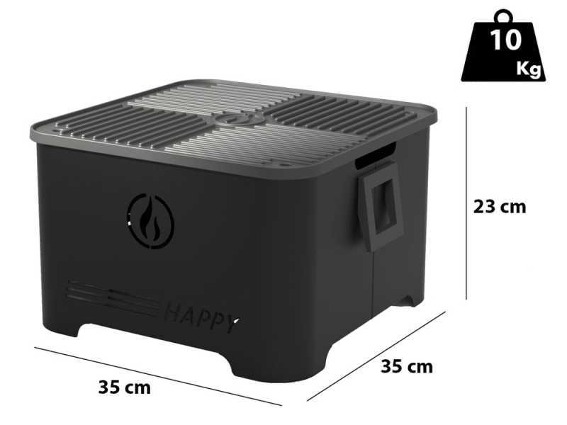 Linea VZ Happy Black - Portable Wood Pellet Barbecue