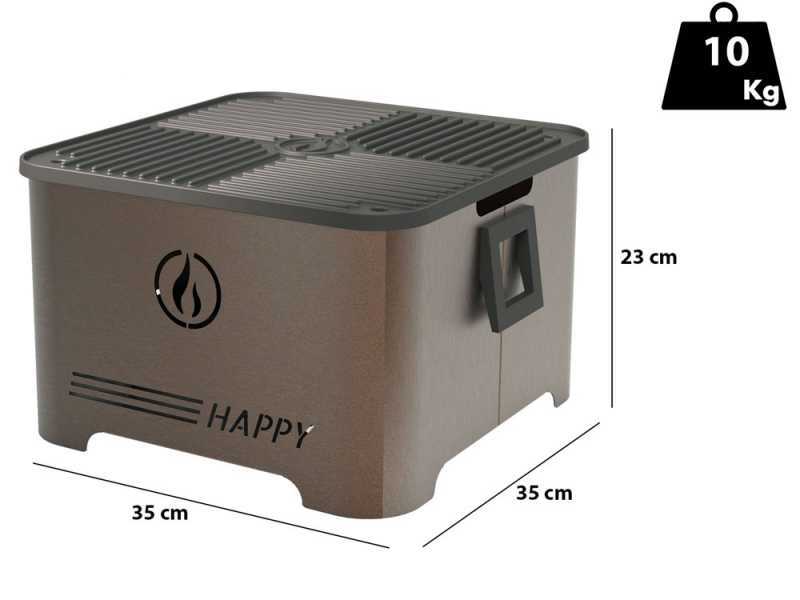 Linea VZ Happy Corten - Portable Wood Pellet Barbecue