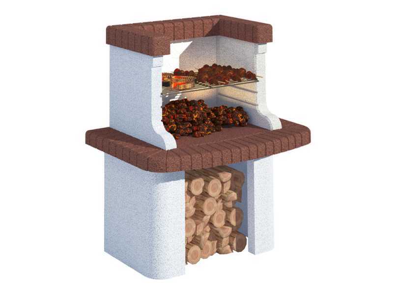 Linea VZ Gavi - Wood and Charcoal Masonry Barbecue