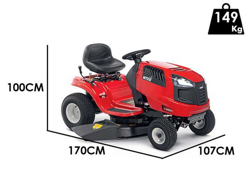 MTD SMART RF 125 Riding-on Mower- Transmatic Transmission - Side Discharge