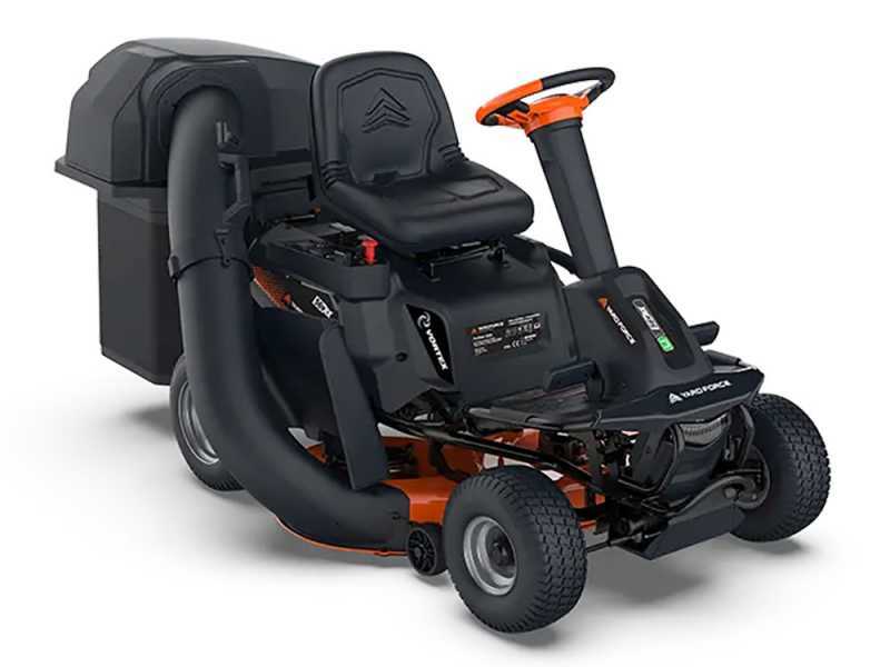 Yard Force E559 Battery-powered Riding-on Mower - 56V/50Ah - Grass Collection Bag, Side Discharge and Mulching