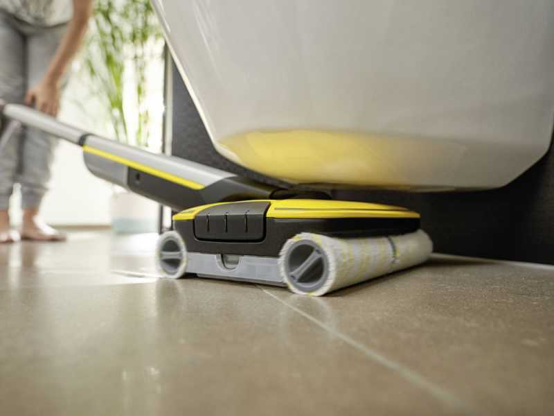 Karcher FC 7 Cordless Battery Powered Floor Scrubber - Cordless - 3-in1- Wash, Dry, Vacuum