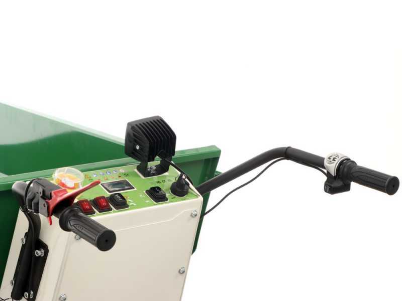 GREENBAY eDUMPER 500-H - Battery-Powered Electric Wheelbarrow - 48V 32Ah - Hydraulic Tilting System