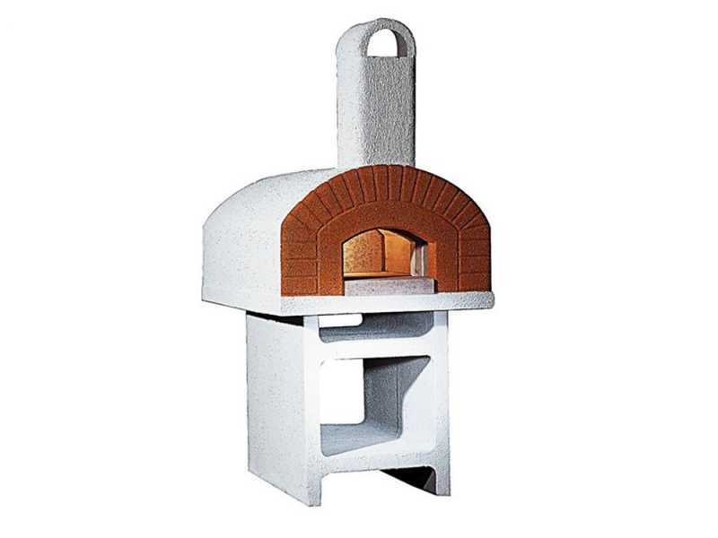 Linea VZ Pozzuoli - Outdoor Wood-Fired Oven with Concrete Base - 72x105 cm Cooking Chamber