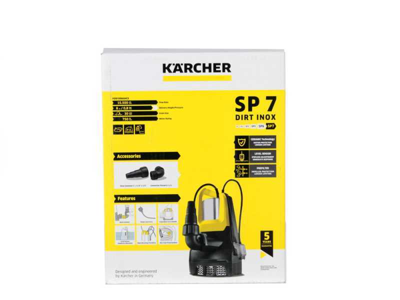 Karcher SP 22.000 Dirt Level Sensor -  Electric Submersible Pump for Dirty Water - 750W