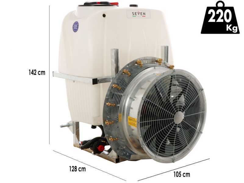 Seven Italy 400 - Tractor-Mounted Mist Blower for Spraying - 400L Capacity - APS 71 Pump