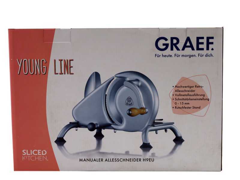 Graef H9 Silver - Manual Meat Slicer with 190 mm blade