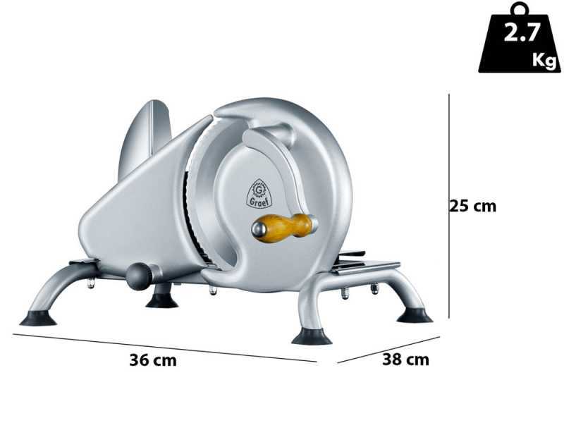 Graef H9 Silver - Manual Meat Slicer with 190 mm blade