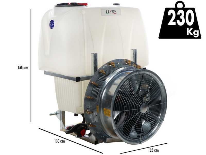 Seven Italy 600 - Tractor-Mounted Mist Blower for Spraying - 600L capacity - APS 71 Pump