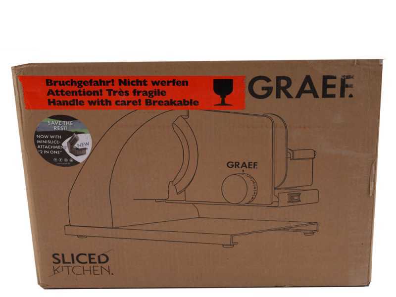 Graef SKS Line 900 Silver - Cantilever Meat Slicer 2-in-1 with Vegetable Slicer - 190 mm blade