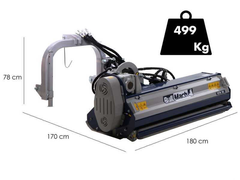 BullMach Estia 160 - Tractor-mounted side verge flail mower with Arm - Medium series