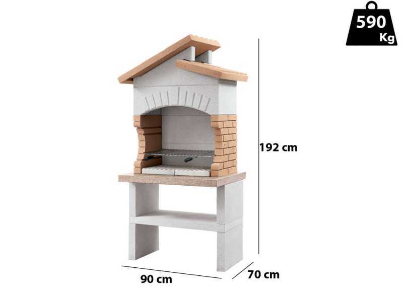 Palazzetti Cordoba - Wood and Charcoal Barbecue Module Grill