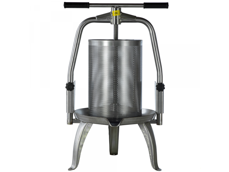 Top Line V25 Inox Versatile Fruit Press - Screw Press for Fruits and Vegetables - 20 L Capacity