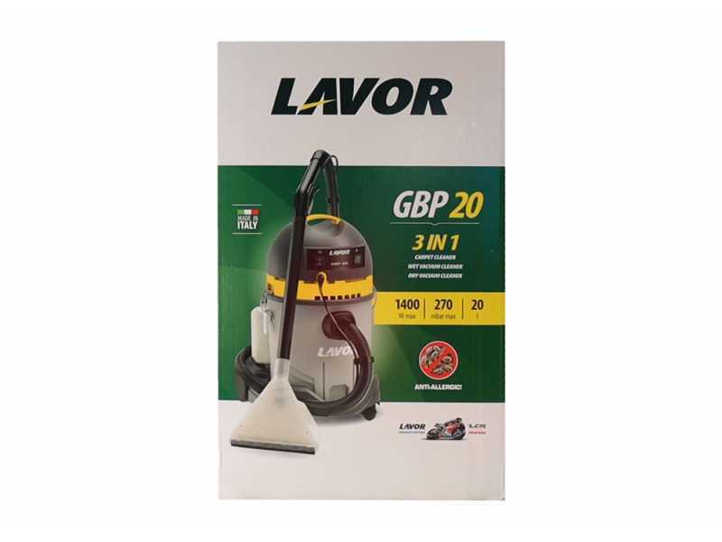 Lavor GBP 20 - Injection/extraction fabric upholstery carpet cleaner