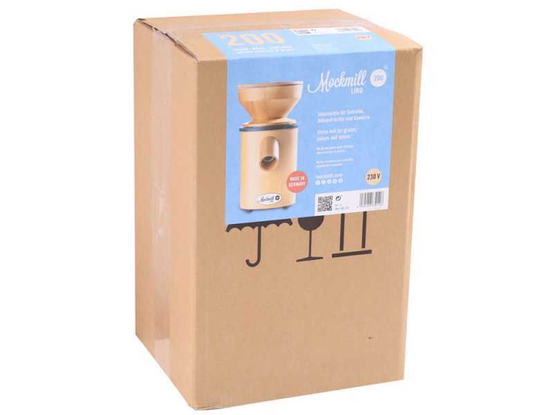 Mockmill Lino 200 - Flour Mill - Wooden - 600 W Electric motor