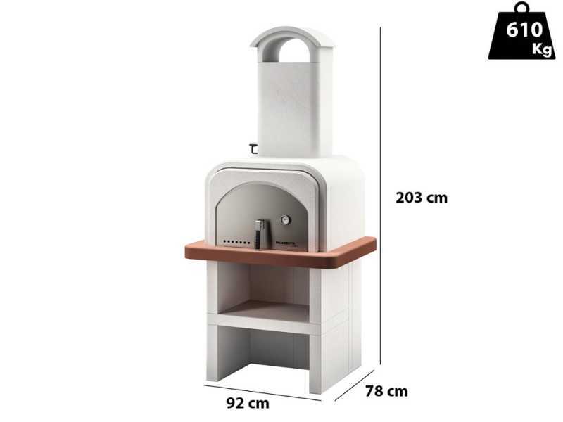 Palazzetti Stefy  - Outdoor Masonry Wood-Fired Oven with Base - 52x51 cm Cooking Chamber