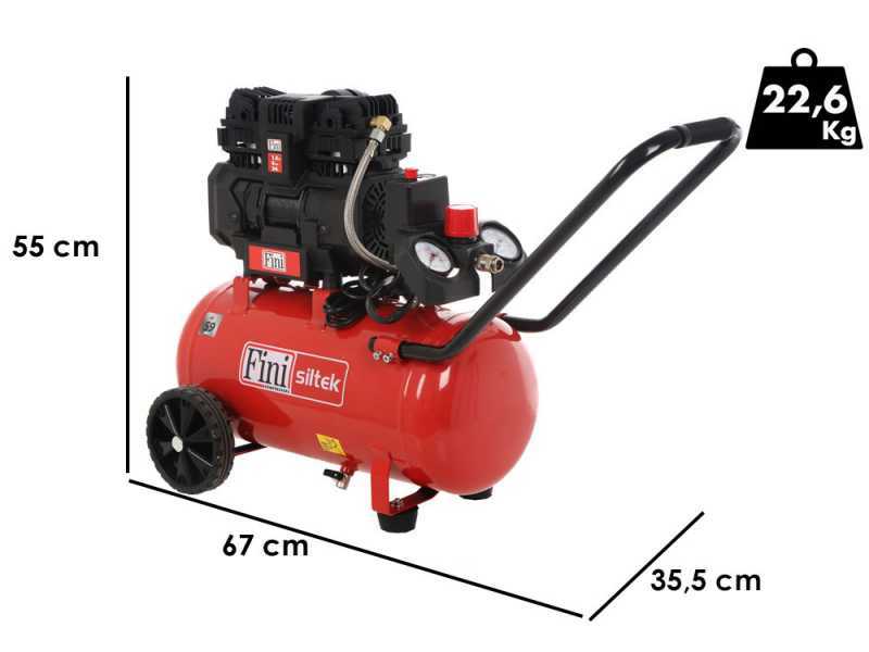 Fini Siltek TB 24 - Electric air compressor - 24 litre tank - Pressure 8 Bar