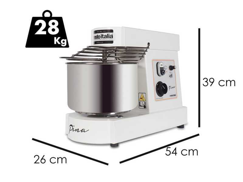 Resto Italia Pina Line MO 10 VV - Spiral Dough Mixer with Adjustable Speed - 5 Kg