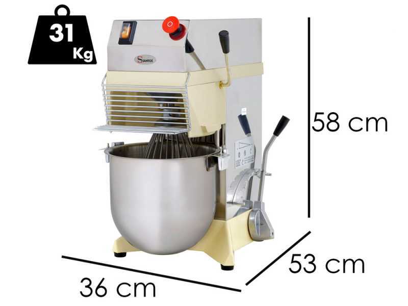 Santos SPL27 Professional Planetary Mixer - Single-Phase Professional Dough Mixer