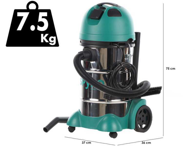 Spyro Wet &amp; Dry 30 Stainless Steel Plus - Wet and Dry vacuum cleaner - 30 Lt capacity - 1200W