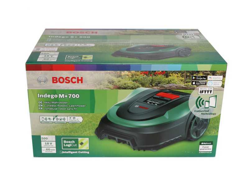 Bosch Indego M 700 Robot Lawn Mower - Robot lawn mower with 18 V Lithium battery