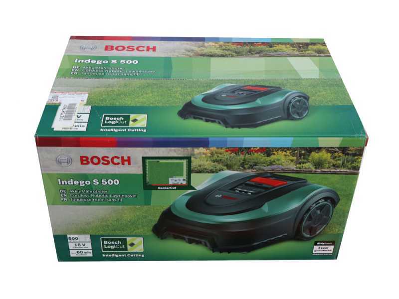 Bosch Indego S 500 Robot Lawn Mower - Robot lawn mower with 18 V Lithium battery