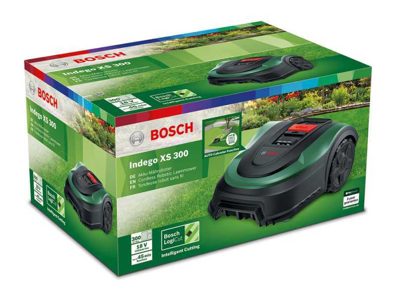 Bosch Indego XS 300 Robot Lawn Mower - Robot lawn mower with 18 V Lithium battery