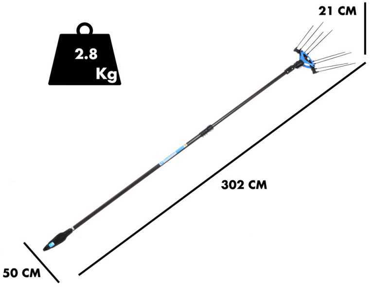 Campagnola Icarus V1 58 - Electric Harvester - 150-220 cm Carbon Rod