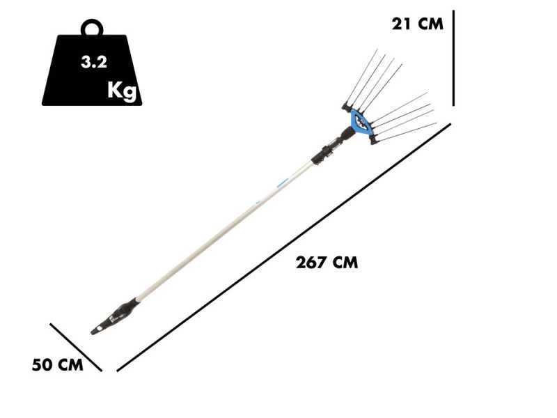 Campagnola Icarus V1 58 - Electric Harvester - 185-270 cm Aluminium Rod