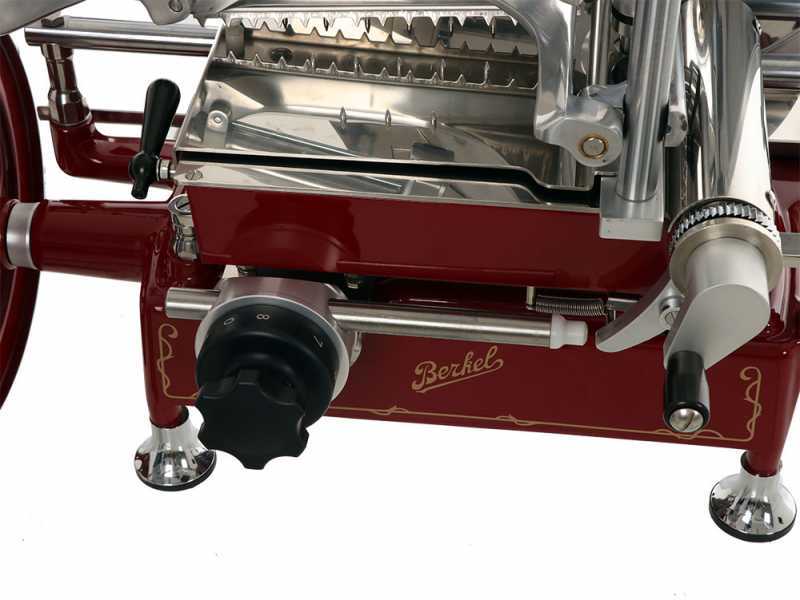 BERKEL B2 Red - Flywheel Meat Slicer With Stand - 265 mm Chrome-Plated Steel Blade