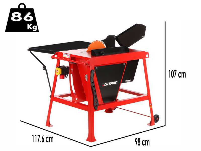 Docma Cutmac BSF315 - Three-phase Table Saw - Professional Woodworking Saw Bench