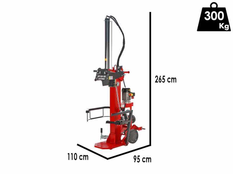 Docma SF130 380 + PTO XX - Hybrid Log Splitter - Electric and Tractor - Vertical