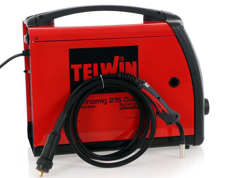 Telwin Technomig 215 Dual Synergic - Multiprocess inverter welder - GAS/NO GAS-MIG-MAG, MMA and TIG