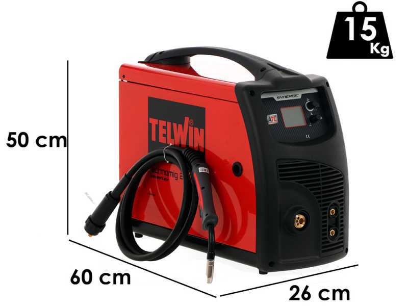 Telwin Technomig 215 Dual Synergic - Multiprocess inverter welder - GAS/NO GAS-MIG-MAG, MMA and TIG