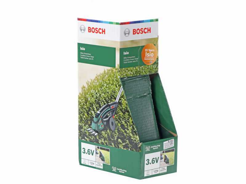 Bosch Isio - Battery powered grass-cutting shears with pole - 3.6V 1.5Ah