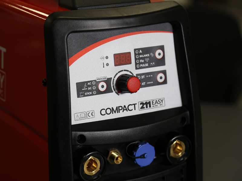 Helvi Compact 211 Easy AC/DC PFC - Inverter TIG-HF/MMA welding machine - Accessory kit