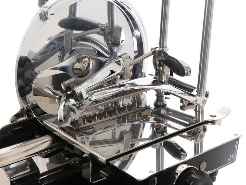 BERKEL B114 Black - Flywheel Slicer with Stand - 320 mm Chrome-plated Steel Blade