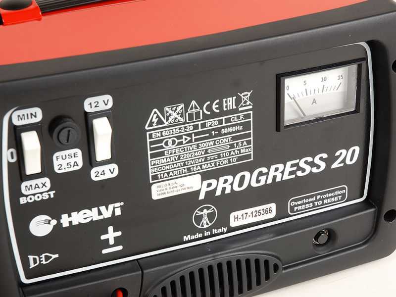 Helvi Progress 20 - Battery Charger - 12/24V - Single-phase