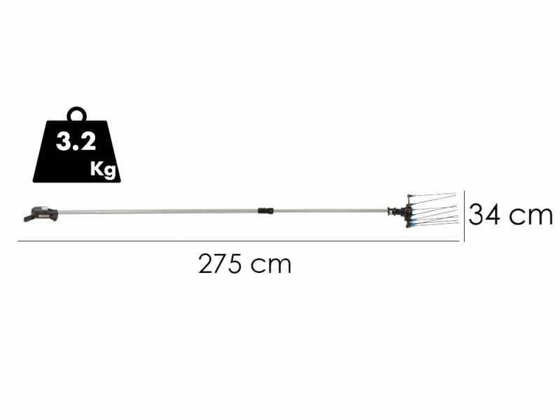 Campagnola Hercules 6 ECO 205-275 cm - Battery-powered Electric Harvester - Aluminium pole