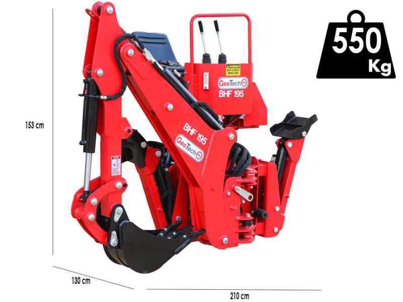 GeoTechPro BHF 195 - Backhoe for stationary tractor