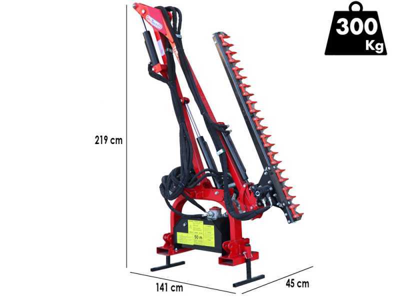 GeoTech-Pro THC 160 - Hedge Trimmer Arm for Tractor