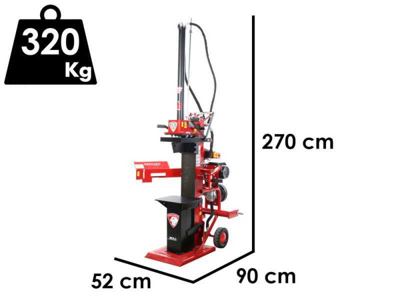 Ceccato olindo SPLET13TLT - Hybrid log splitter - Electric and tractor-driven - Vertical