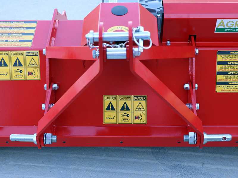 Agrieuro DISCO 115 GM Tractor-mounted Flail Mower Light Series - Counterclockwise PTO (left-hand rotation)