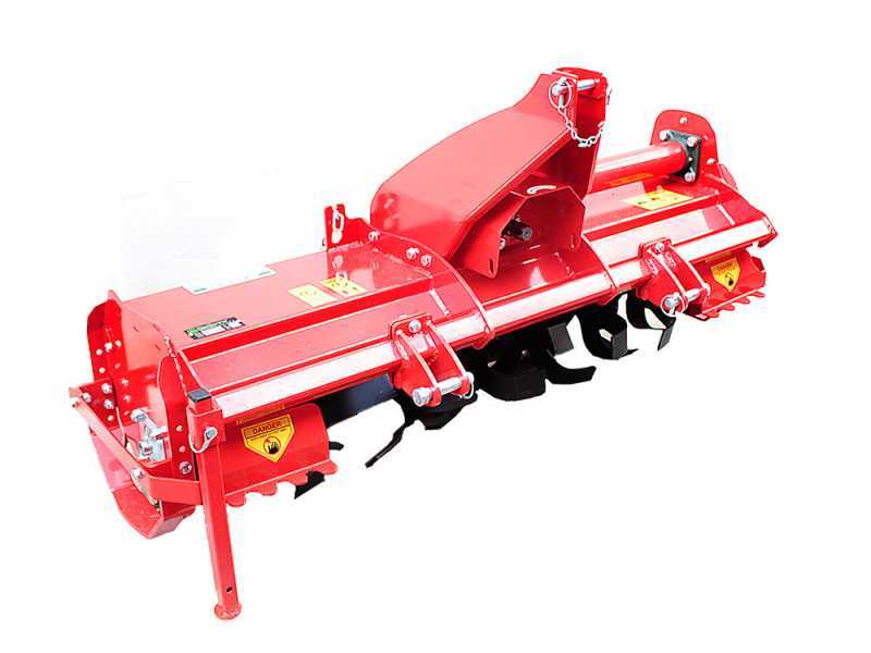 AgriEuro EA 125 Medium size Tractor Rotary Tiller model - fixed linkage - Counterclockwise PTO (left-hand rotation)