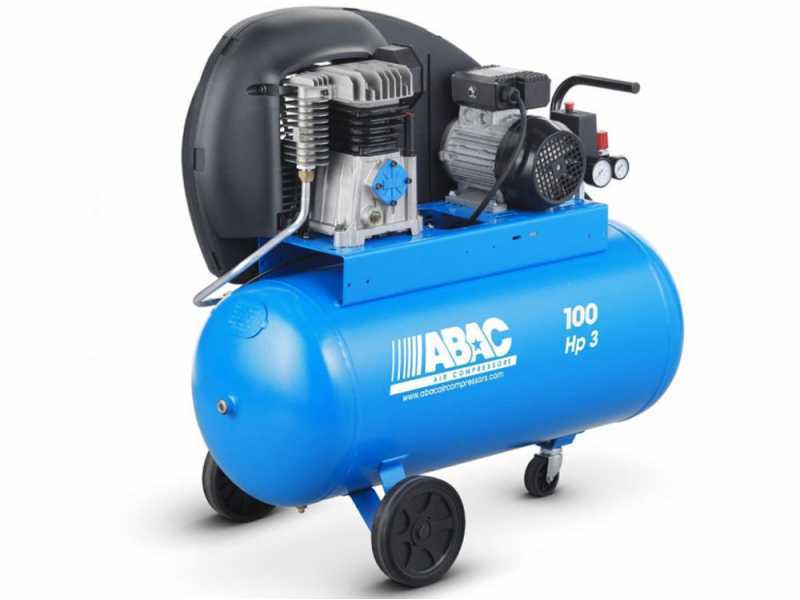 Abac A29B 100 CM3 Line - Single-phase Belt-driven Air Compressor - 100 L Tank