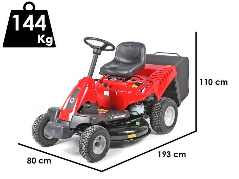 Troy-Bilt TB 76T-R - Lawn tractor - with collection box - 382cc engine - Electric start