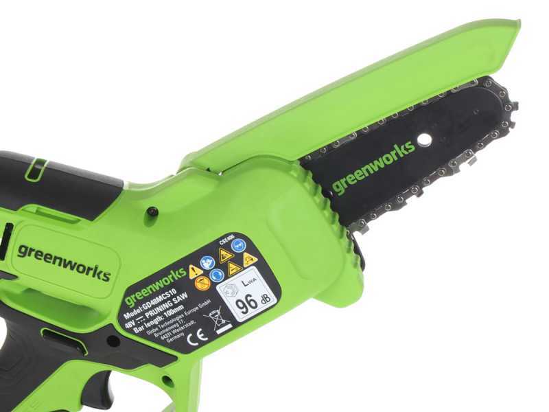 Greenworks GD48MCS10XK2 - Manual battery pruner - 48V 2Ah