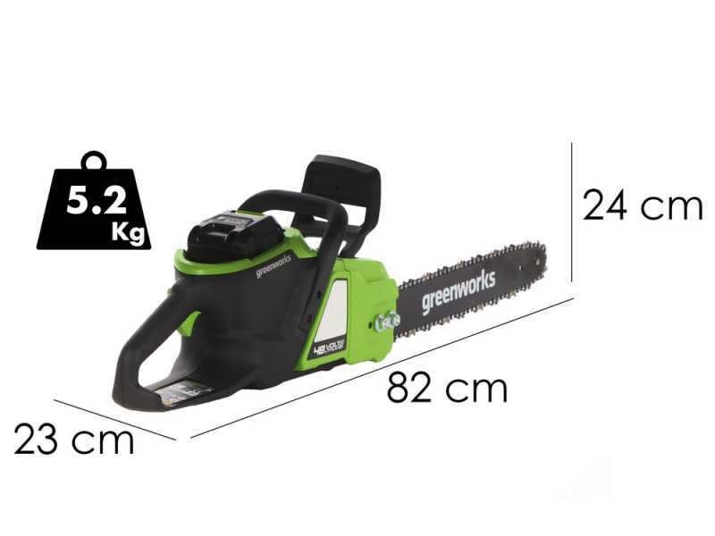 Greenworks GD48CS36K4 - Cordless electric saw - 36 cm bar - 48V 4Ah